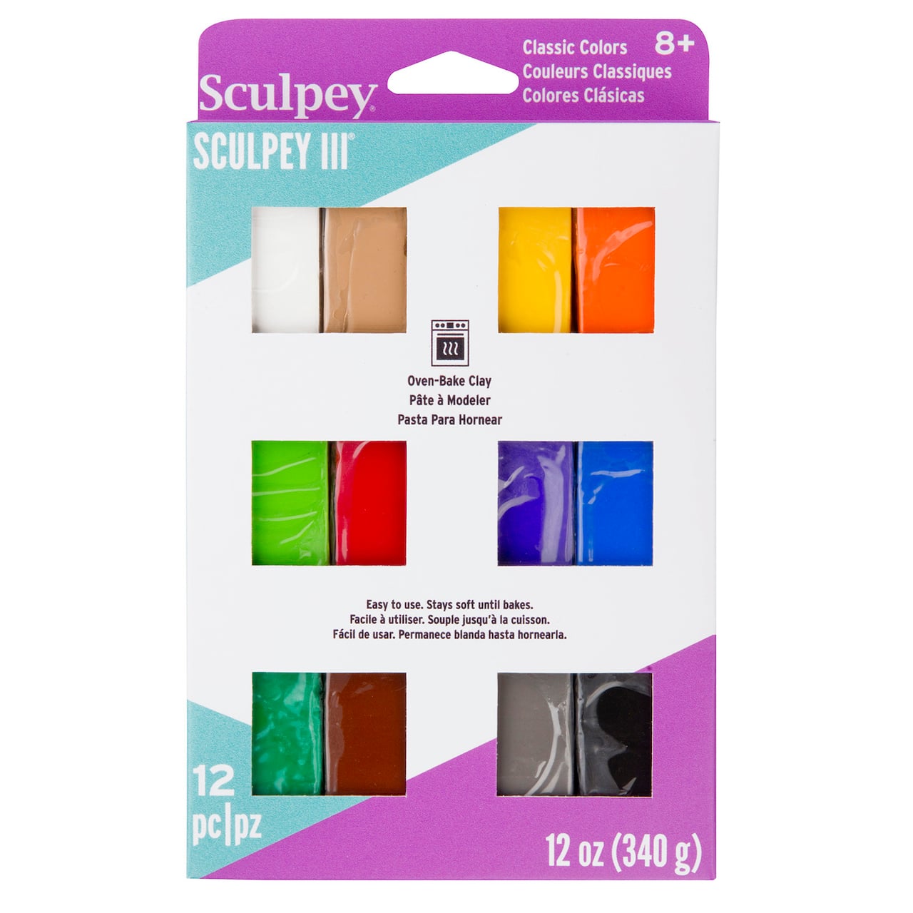 6 Pack: Sculpey III® Classic Multipack Oven Bake Clay
